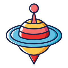 spinning top icon design