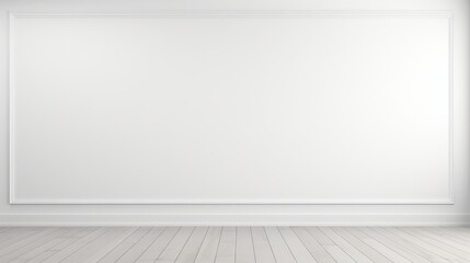 Naklejka premium Empty White Wall Background for 3D Render or Graphic Design Applications, Minimalist and Clean Aesthetic Ideal for Various Creative Projects