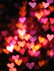 Heartfelt Romantic Bokeh Scene with Soft Illumination and Dreamy Atmosphere