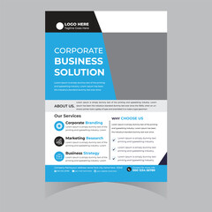 Professional corporate company business brand flyer poster brochure banner abstract template design