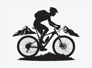 Cyclist Riding Through Wheat Field | Road Bike Silhouette | Nature & Sport
