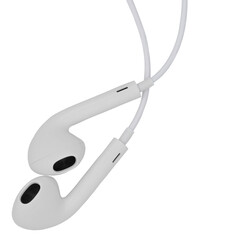 white headphones (buds)