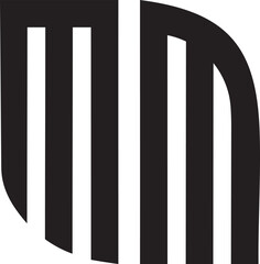 Naklejka premium MM LEAF SHAPE LOGO.eps