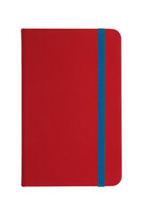 notebook with blue stripe