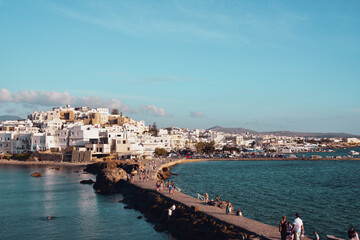 Fototapeta premium view of the town Naxos