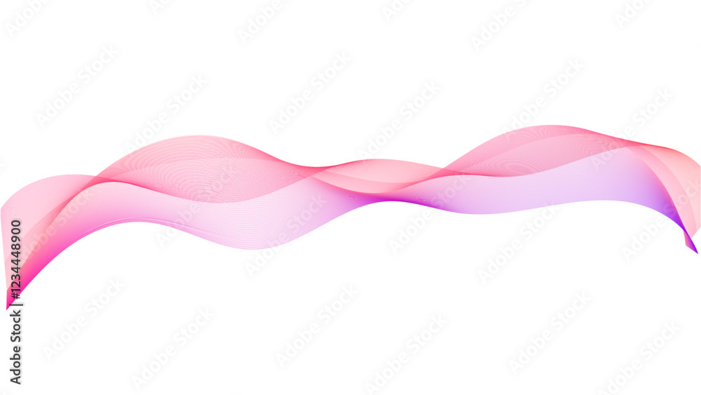 Fototapete Dynamic gradient colorful flowing wave design element. Abstract wavy lines gradient vector line blend element. Wave element with colorful gradient lines blend effect.	

