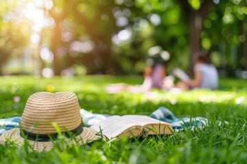 Kid reading a book grass sunbathing clothing.