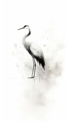 Obraz premium Bird animal stork heron.