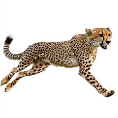 Fototapeta premium Cheetah on the Run, Capturing the Essence of Speed and Grace in Wild Nature