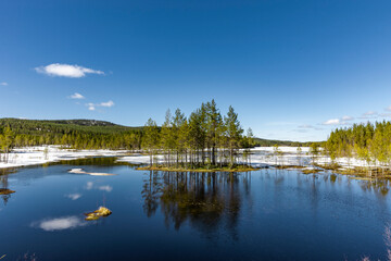 Auftauaender See in Schweden