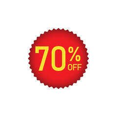 70% Off Sale Banner Tag Template