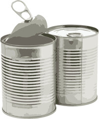 Condensed Milk Tin vector illustration
