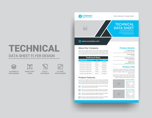 Technical Data Sheet Template Design