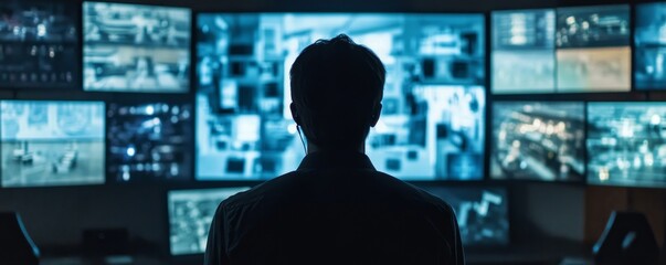 Monitoring CCTV Security Camera Video, 