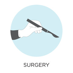 Vector Surgery Scalpel Icon