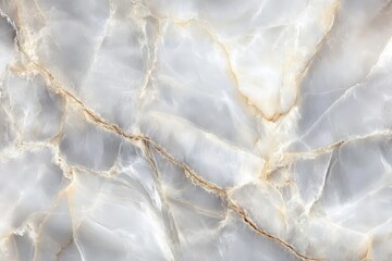 Fototapeta premium Elegant Gray Marble Surface with Golden Veins and Soft Patterns