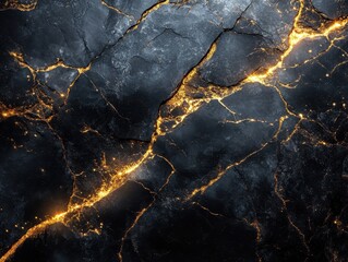 A dark, textured surface with glowing cracks resembling molten lava.