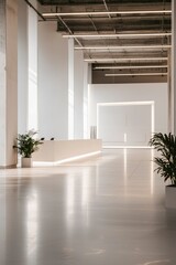 Minimalist Modern Office Reception Area Design