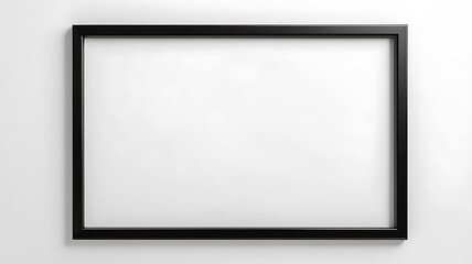 Obraz premium A black square boarder on white background