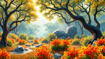 autumn in the forest