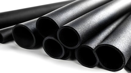 Fototapeta premium High Quality Soundproofing Foam Sheets on Isolated White Background