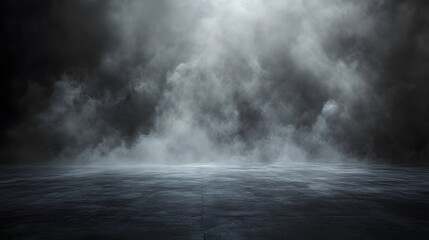 Fototapeta premium Abstract Foggy Smoke Background with Dramatic Lighting and Hazy Mist