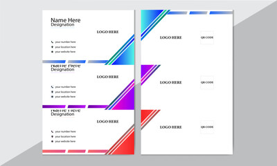 creative modern name card and professional card 