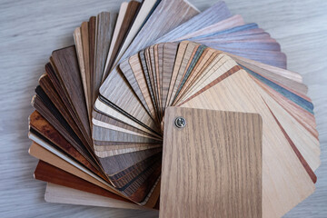 Collection of wood boards for different types of floors, new construction or renovate building a