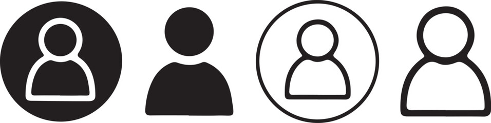 User Icon Set | Profile & People Silhouette Collection | Vector Illustration for Web & Apps