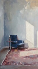 Painting furniture armchair room.