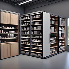 Storage unit with automated lifting system