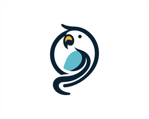 Fototapeta premium parrot logo
