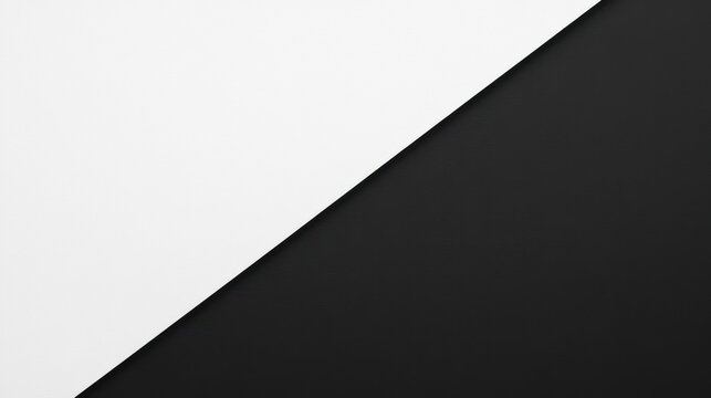 Diagonal split black white paper texture background design