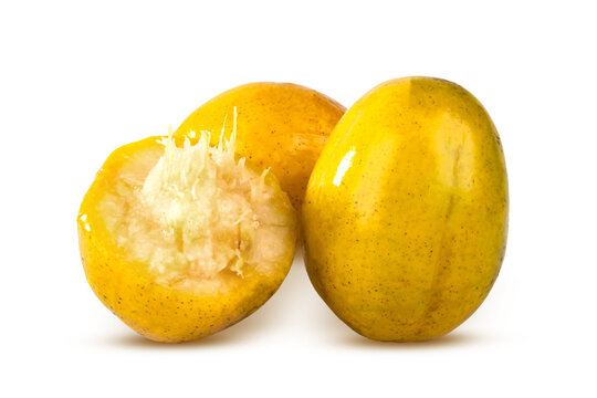 Ambarella, Ataheitte apple , Great hot plum, Kedondong isolated on white, transparent background. png file