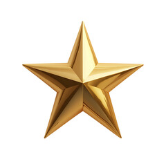 Obraz premium golden star isolated on white background