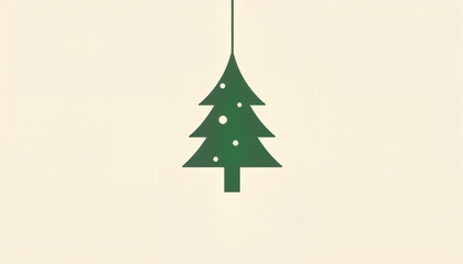 Minimalist pine tree air freshener illustration