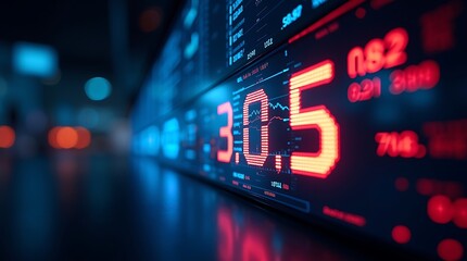 Fototapeta premium stock market data