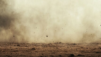Desert dust cloud, race track background, off-road vehicle action, extreme sports