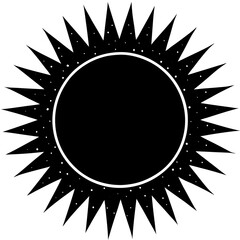 black and white frame