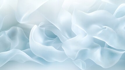 Obraz premium Draped light-blue fabric, flowing, studio background, website design