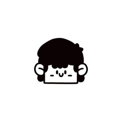 face cartoon design vector illustration