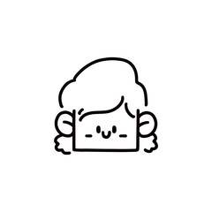 face cartoon design vector illustration