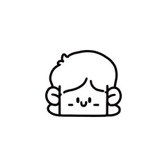 face cartoon design vector illustration