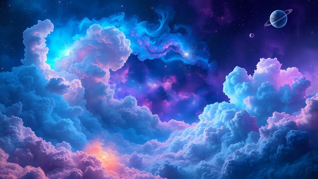 Cosmic Explosion in Deep Space Galaxy