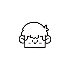 face cartoon design vector illustration