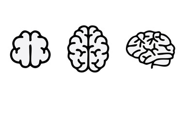 Human brain icon set.eps