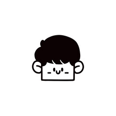 face cartoon design vector illustration