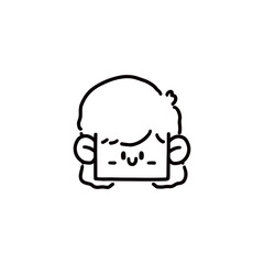 face cartoon design vector illustration