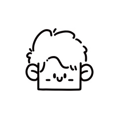 face cartoon design vector illustration