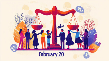 World Day of Social Justice Illustration